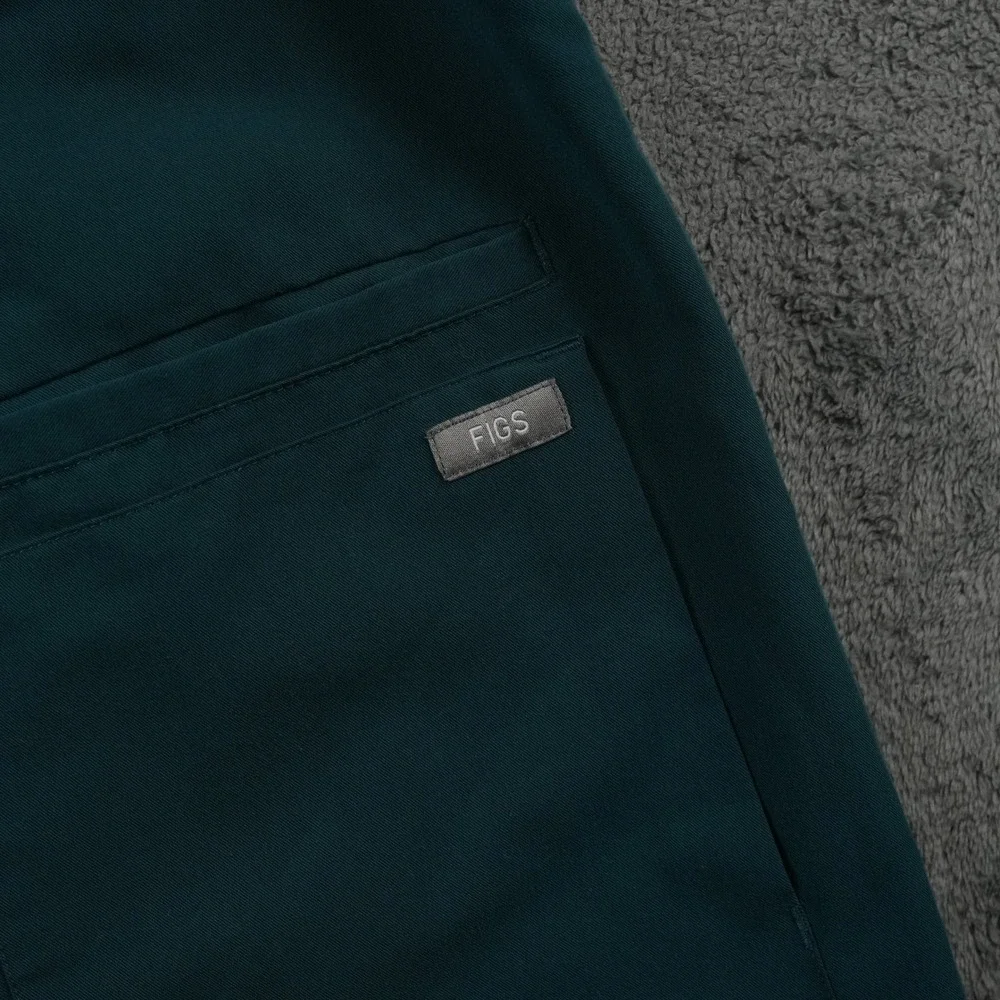 FIGS Casma Scrub Top Womens Small‎ Dark Teal V-Neck 3-Pocket W19SW1002 Medical